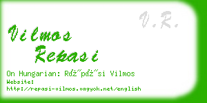 vilmos repasi business card